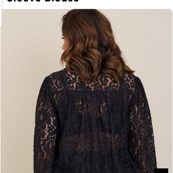 NWT Torrid Harper Lace Long Sleeve Blouse - Picture 4 of 8